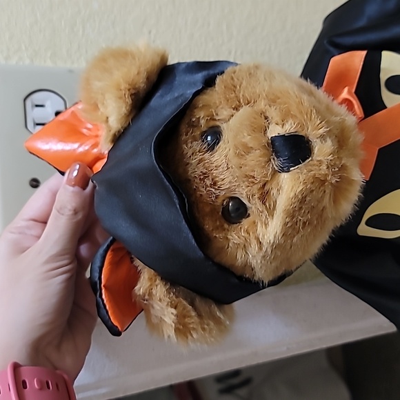 Dan Dee vintage teddy bear dress as a cat Halloween Statue spooky decor 🐈‍⬛ - Picture 2 of 5